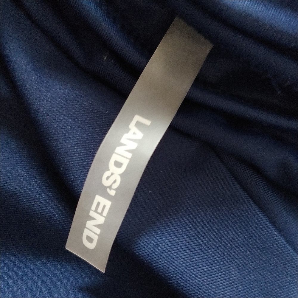 Lands' End Navy Skirted Beach Swim Bottom 16 - Picture 3 of 8